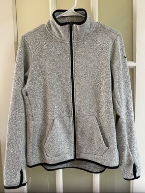 Nike Gray Full-Zip Therma-Fit Sweater Jacket